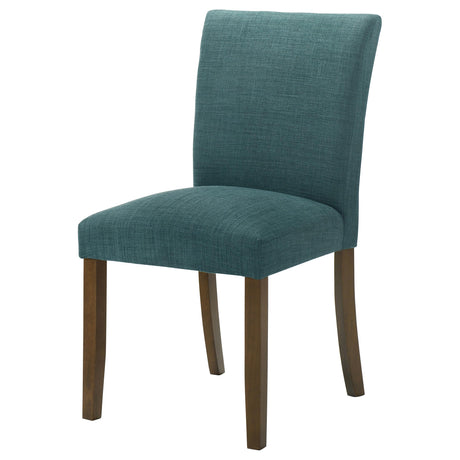Cantley Blue Upholstered Dining Side Chair, Set of 2 from Coaster - Luna Furniture