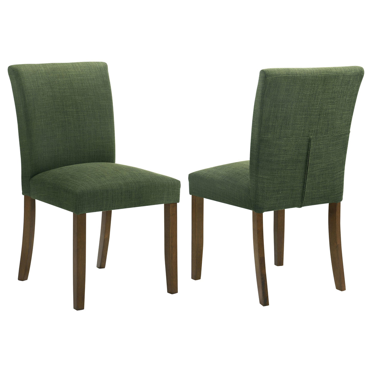 Cantley Green Upholstered Dining Side Chair, Set of 2 from Coaster - Luna Furniture