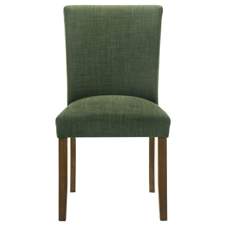 Cantley Green Upholstered Dining Side Chair, Set of 2 from Coaster - Luna Furniture