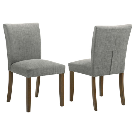 Cantley Gray Upholstered Dining Side Chair, Set of 2 from Coaster - Luna Furniture