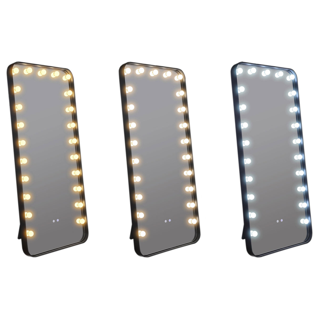 Canton Black LED Standing Mirror with Speakers from Coaster - Luna Furniture