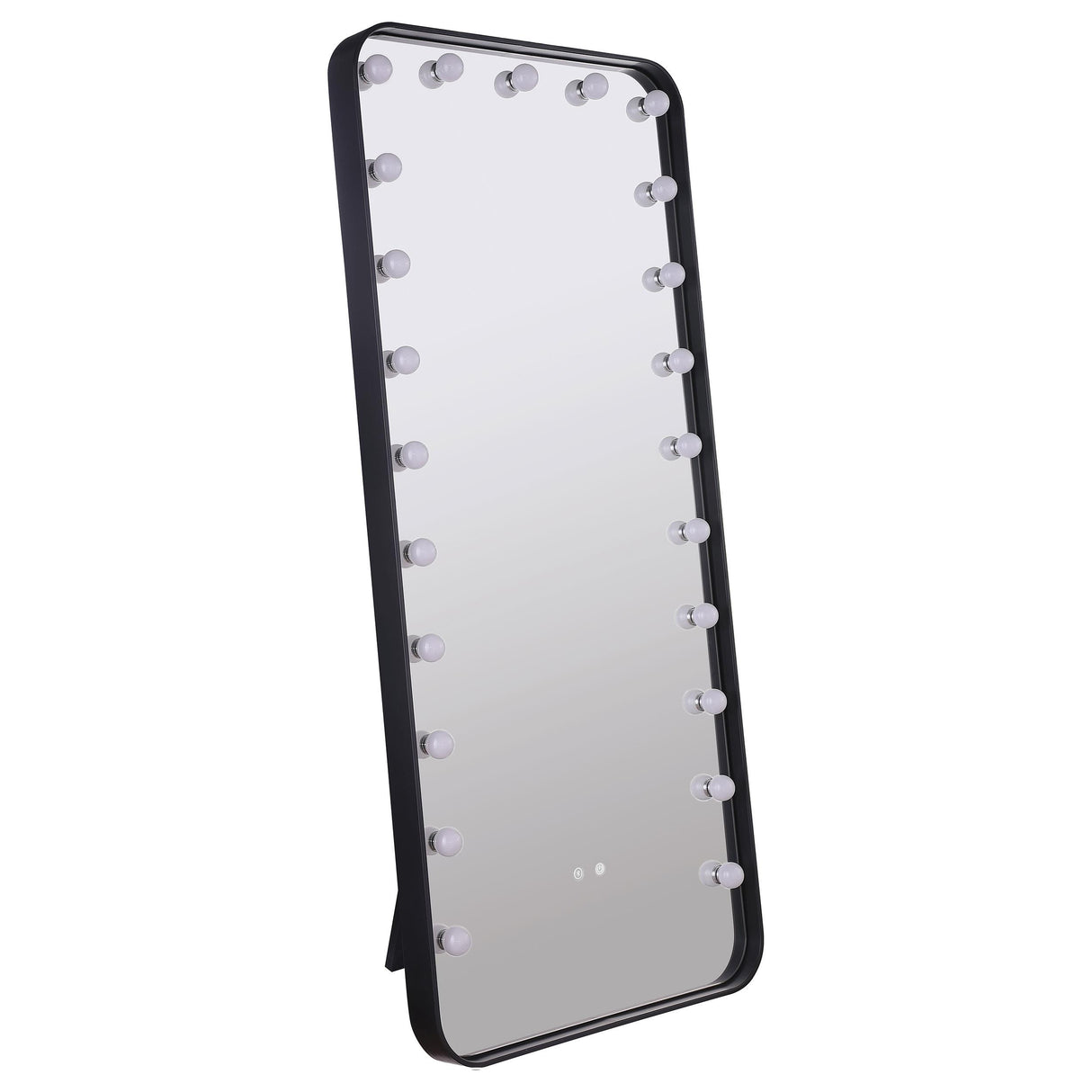 Canton Black LED Standing Mirror with Speakers from Coaster - Luna Furniture