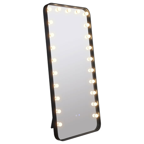 Canton Black LED Standing Mirror with Speakers from Coaster - Luna Furniture
