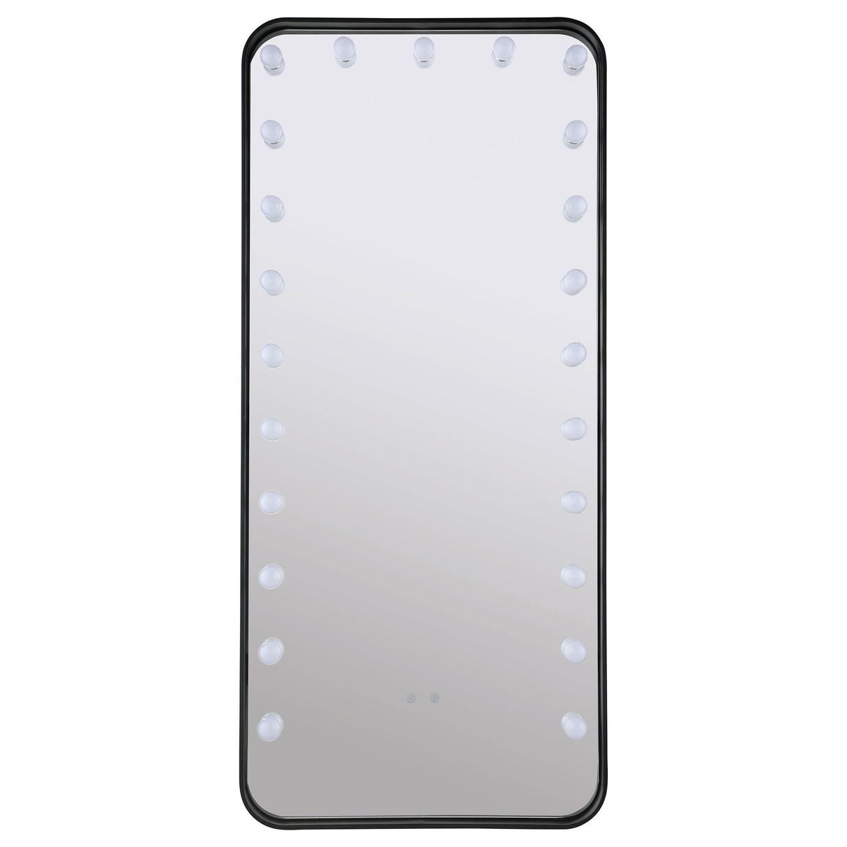 Canton Black LED Standing Mirror with Speakers from Coaster - Luna Furniture