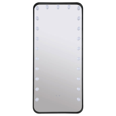 Canton Black LED Standing Mirror with Speakers from Coaster - Luna Furniture