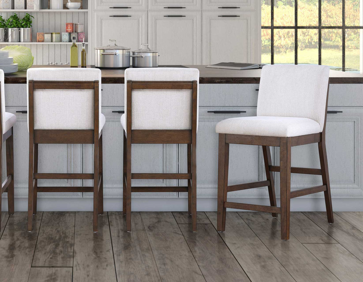 Canton 5-Piece 72″ Counter Dining Set with Upholstered Counter Chairs from Steve Silver - Luna Furniture