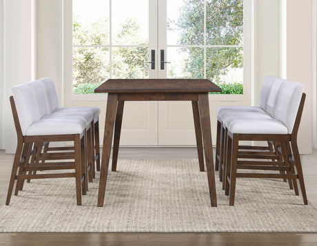 Canton 5-Piece 72″ Counter Dining Set with Upholstered Counter Chairs from Steve Silver - Luna Furniture