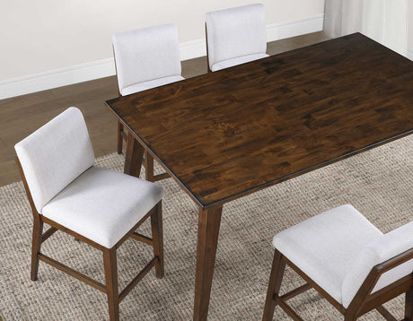 Canton 5-Piece 72″ Counter Dining Set with Upholstered Counter Chairs from Steve Silver - Luna Furniture