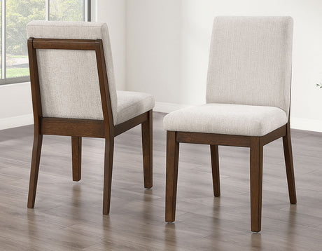 Canton Mocha 7-Piece Upholstered Dining Set from Steve Silver - Luna Furniture