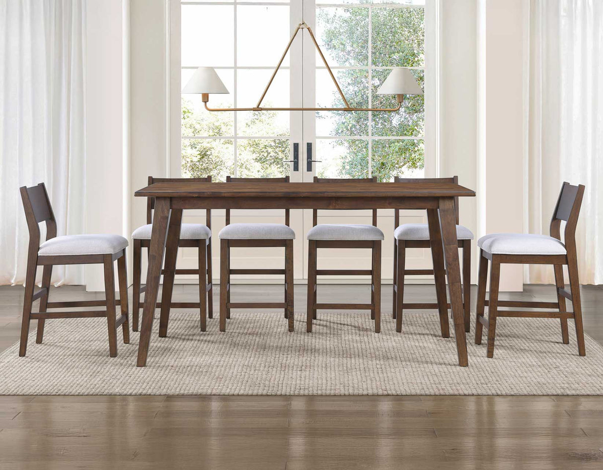 Canton Mocha Upholstered Counter Stool, Set of 2 from Steve Silver - Luna Furniture