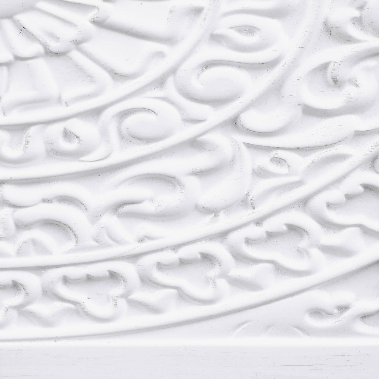 Cardella Distressed White 2-Door Mandala Accent Cabinet from Coaster - Luna Furniture