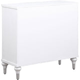 Cardella Distressed White 2-Door Mandala Accent Cabinet from Coaster - Luna Furniture