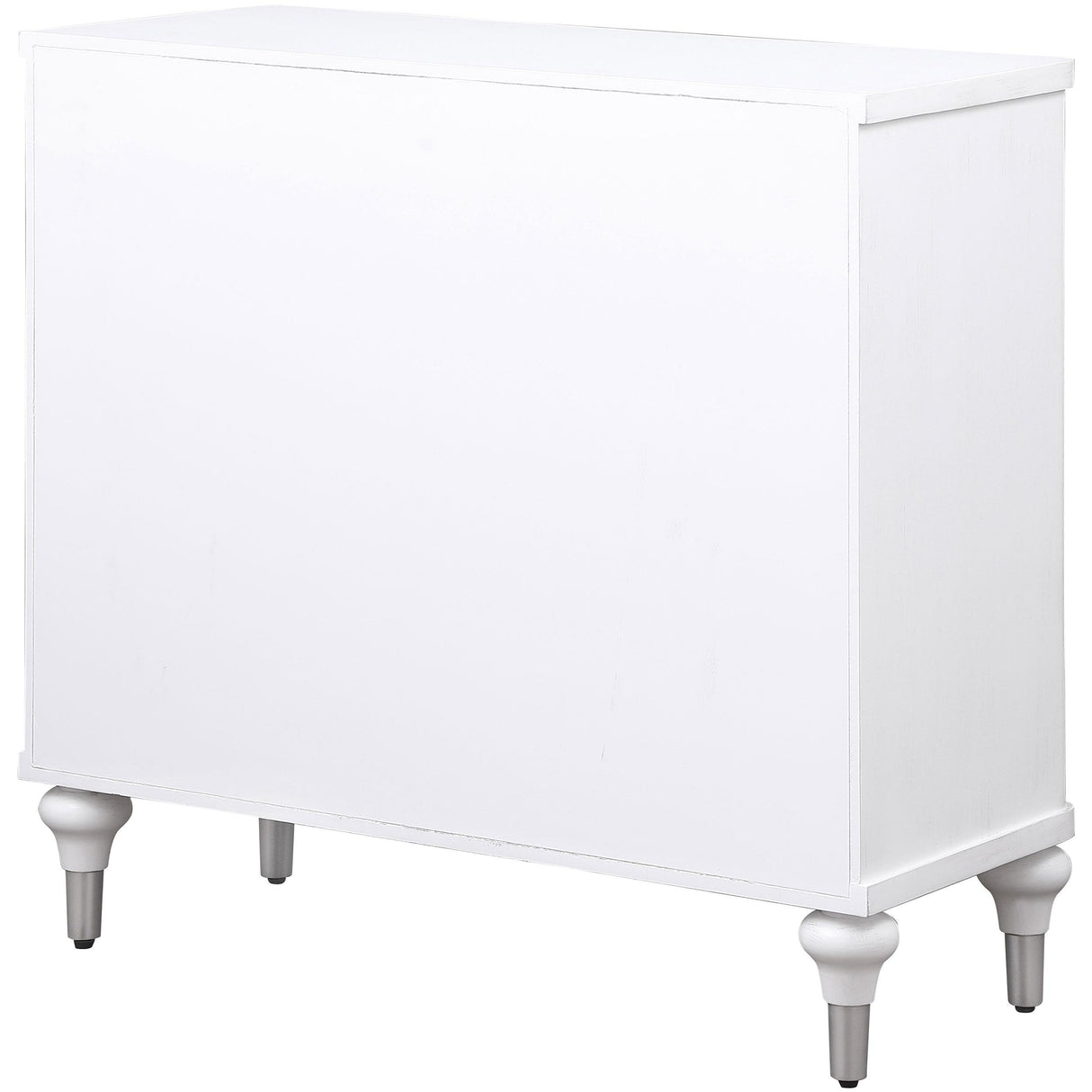 Cardella Distressed White 2-Door Mandala Accent Cabinet from Coaster - Luna Furniture
