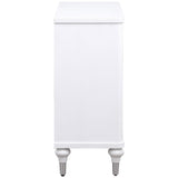 Cardella Distressed White 2-Door Mandala Accent Cabinet from Coaster - Luna Furniture