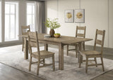Cardova Vineyard Oak 5-Piece Extension Table Dining Set from Coaster - Luna Furniture