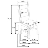 Cardova Vineyard Oak 5-Piece Extension Table Dining Set from Coaster - Luna Furniture