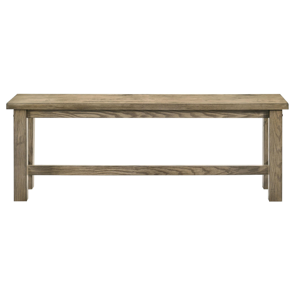 Cardova Vineyard Oak 51-inch Solid Wood Dining Bench from Coaster - Luna Furniture