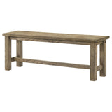 Cardova Vineyard Oak 51-inch Solid Wood Dining Bench from Coaster - Luna Furniture