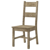 Cardova Vineyard Oak Solid Wood Dining Side Chair, Set of 2 from Coaster - Luna Furniture