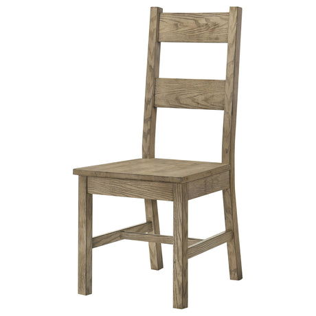 Cardova Vineyard Oak Solid Wood Dining Side Chair, Set of 2 from Coaster - Luna Furniture