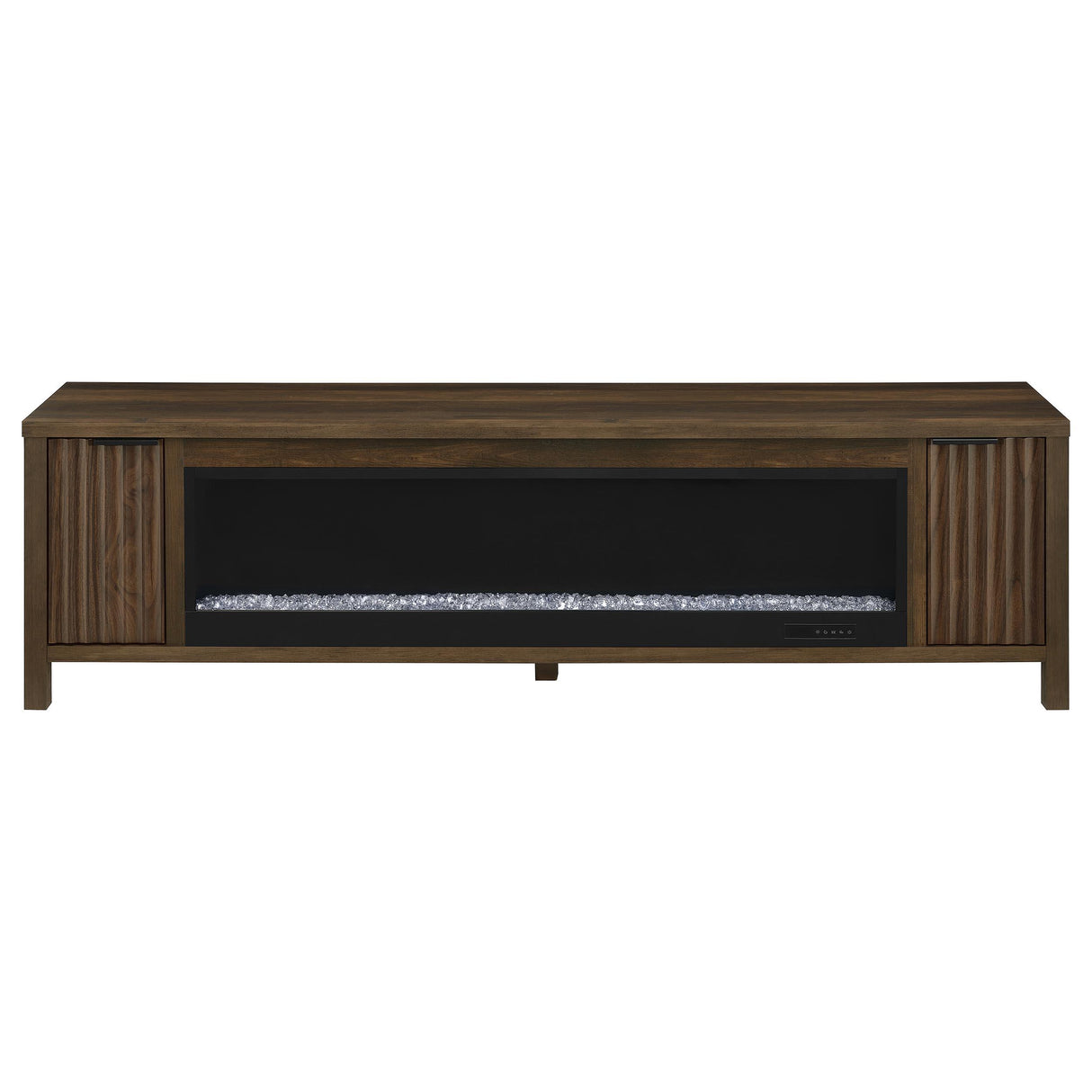 Carey Dark Pine 79-inch TV Stand Fireplace Media Console from Coaster - Luna Furniture