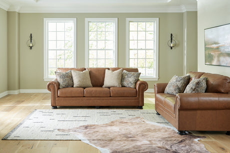 Carianna Sofa and Loveseat in Caramel from Ashley - Luna Furniture