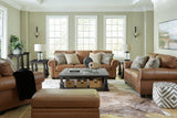 Carianna Sofa, Loveseat, Chair and Ottoman in Caramel from Ashley - Luna Furniture