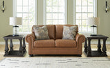 Carianna Sofa, Loveseat, Chair and Ottoman in Caramel from Ashley - Luna Furniture