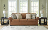 Carianna Sofa, Loveseat, Chair and Ottoman in Caramel from Ashley - Luna Furniture