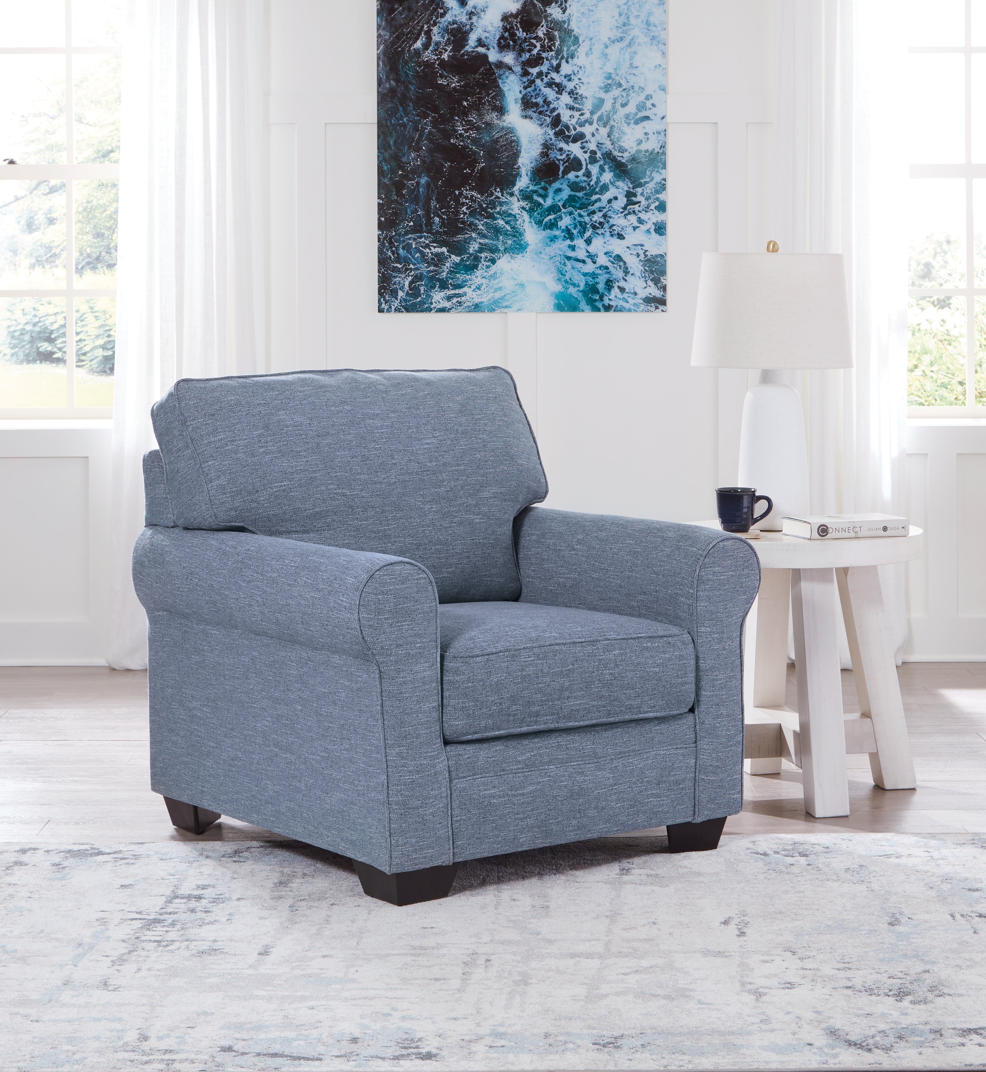 Carissa Manor Denim Chair – Luna Furniture