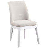 Carissa Beige Upholstered Dining Side Chair, Set of 2 from Coaster - Luna Furniture