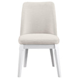 Carissa Beige Upholstered Dining Side Chair, Set of 2 from Coaster - Luna Furniture