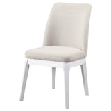 Carissa Beige Upholstered Dining Side Chair, Set of 2 from Coaster - Luna Furniture