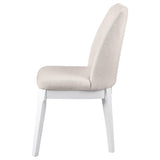 Carissa Beige Upholstered Dining Side Chair, Set of 2 from Coaster - Luna Furniture