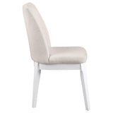 Carissa Beige Upholstered Dining Side Chair, Set of 2 from Coaster - Luna Furniture