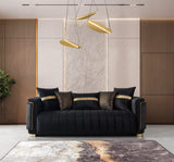 Carlina Black Velvet Sofa from Nova Furniture - Luna Furniture