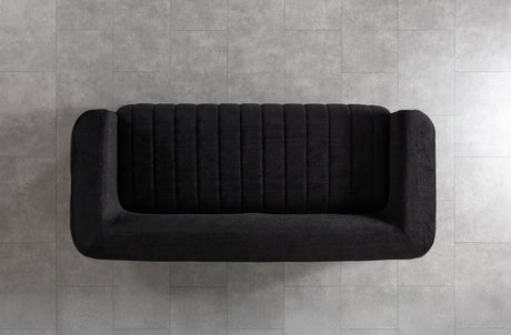 Carlina Black Velvet Sofa & Loveseat from Nova Furniture - Luna Furniture