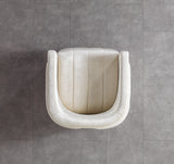 Carlina Ivory Velvet Chair from Nova Furniture - Luna Furniture