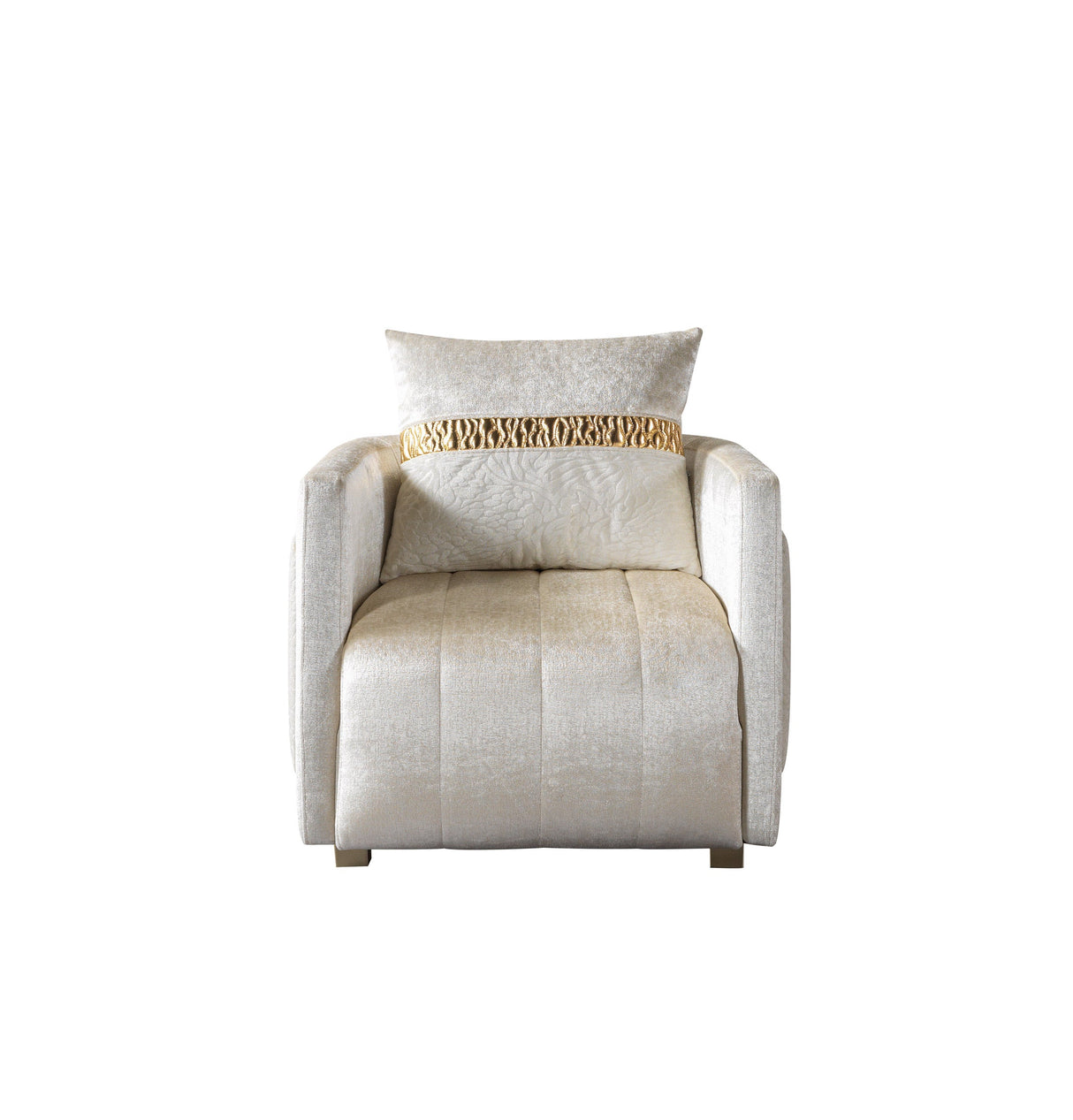 Carlina Ivory Velvet Sofa & Loveseat from Nova Furniture - Luna Furniture