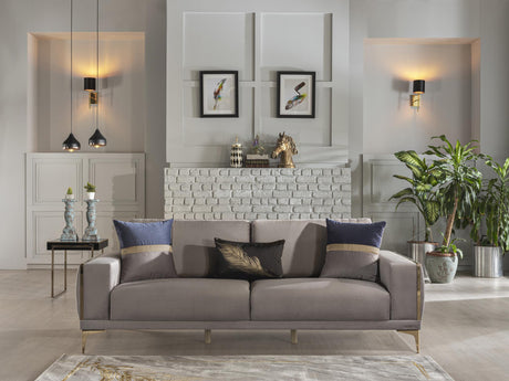 Carlino Napoly Grey Sleeper Sofa from Bellona - Luna Furniture