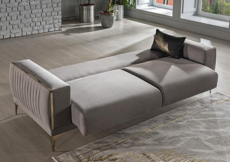 Carlino Napoly Grey Sleeper Sofa from Bellona - Luna Furniture
