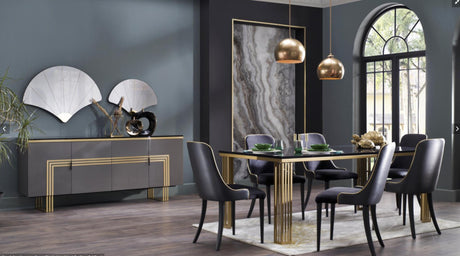 Carlino Duca Black Dining Chair, Set of 2 from Bellona - Luna Furniture
