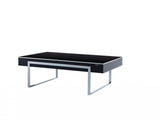 Carlino Black/Chrome Coffe Table from Bellona - Luna Furniture