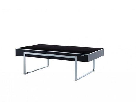 Carlino Black/Chrome Coffe Table from Bellona - Luna Furniture