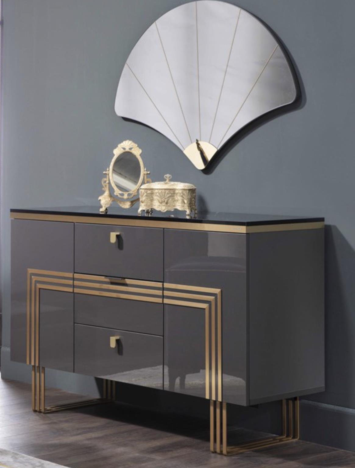 Carlino Prada Grey Dresser Mirror (Mirror Only) from Bellona - Luna Furniture
