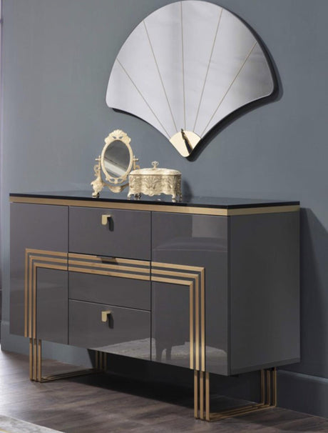 Carlino Prada Grey Dresser Mirror (Mirror Only) from Bellona - Luna Furniture