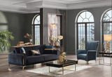 Carlino Napoly Black Loveseat from Bellona - Luna Furniture
