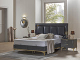 Carlino Gray Queen Headboard from Bellona - Luna Furniture