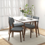 Carlos White Small Dining Table from Midinmod - Luna Furniture