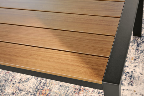 Carmel Highlands Dark Brown Outdoor Sofa/Chairs/Table (Set of 4) from Ashley - Luna Furniture